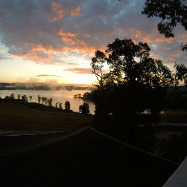 Beautiful East Tennessee sunrise over Watts Bar Lake